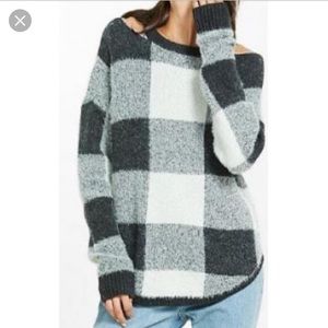 Express Plaid Sweater
